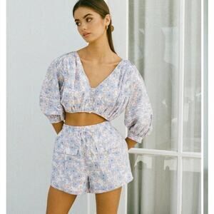 Sabo Skirt Alita Top and shorts two piece floral set
